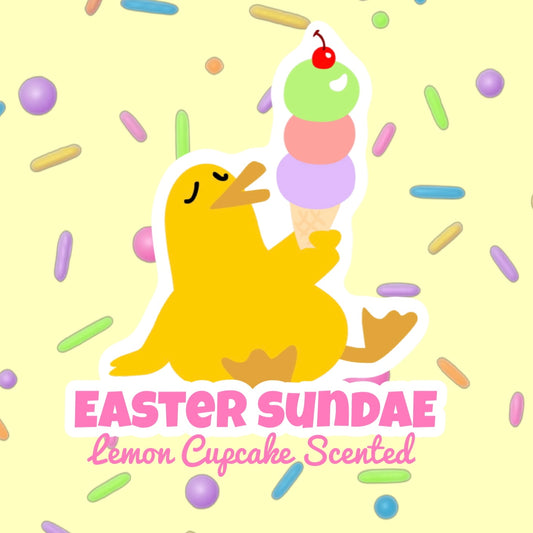 Easter Sundae: Lemon Cupcake Scented