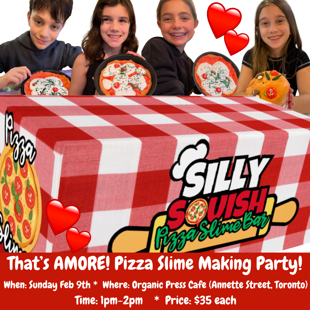 That’s Amore: Valentine’s Themed Pizza Slime Party! Open to the Public