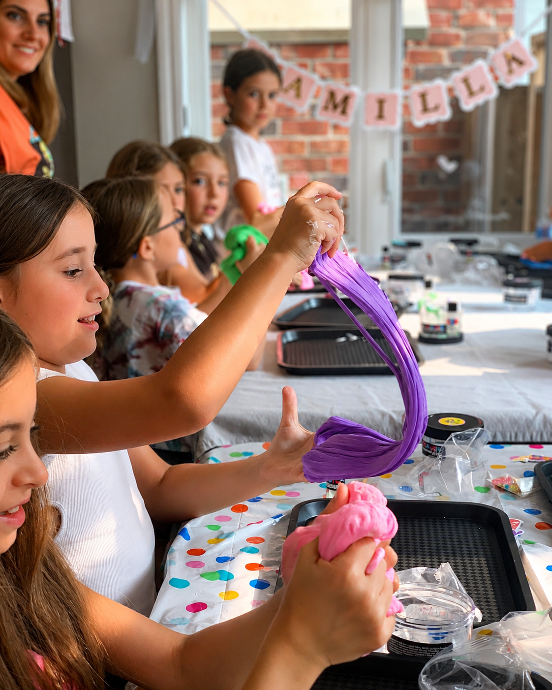 Deposit to Book a Mobile Slime Party